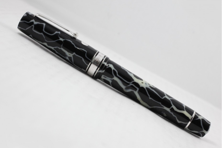 Armando Simoni Club Bologna Extra Wild Rhodium Trim Magic Flex nib Fountain Pen