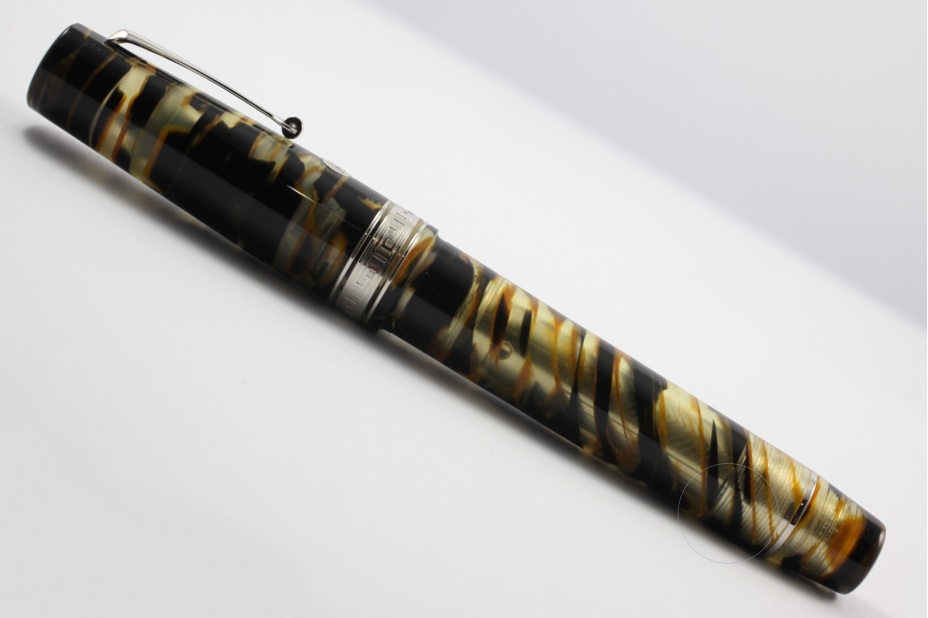 Armando Simoni Club Limited Edition Bologna Extra Black Lucens Celluloid Magic Flex nib Fountain Pen