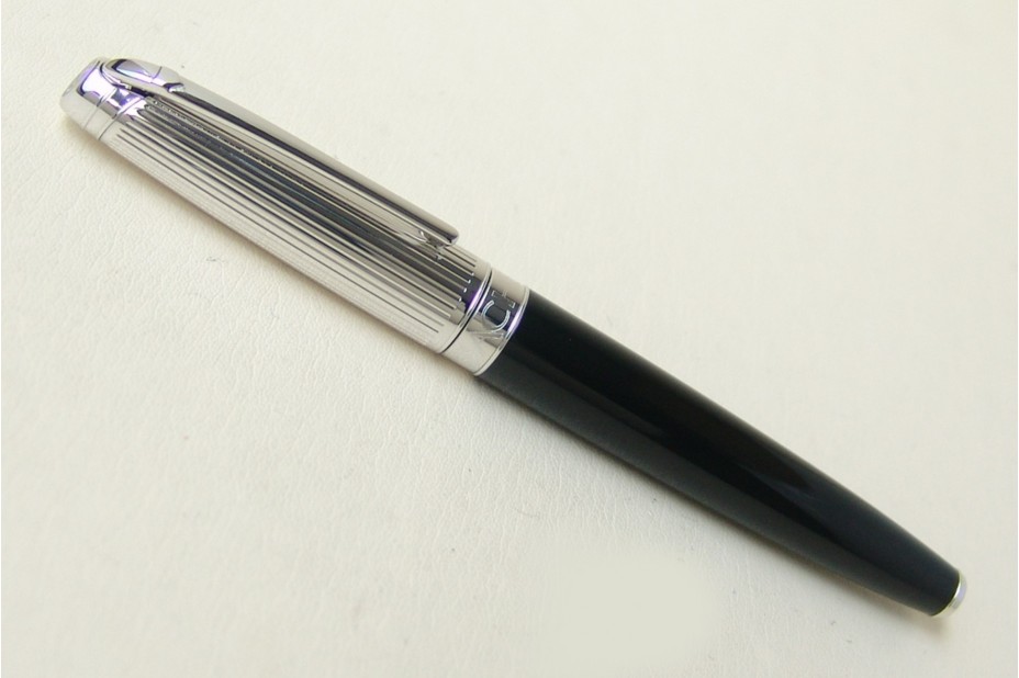 Caran D`Ache Leman Bicolour Black Silver Ball Point Pen