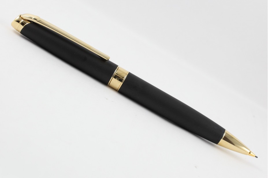 Caran D`Ache Leman Black Gold Trim Mechanical Pencil