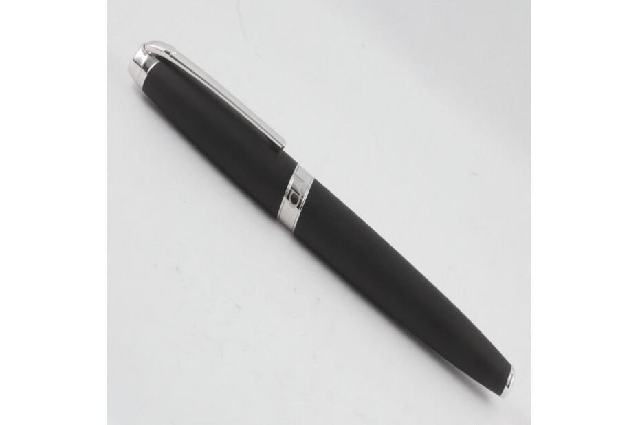 Caran D`Ache Leman Matt Black Silver Trim Roller Ball Pen