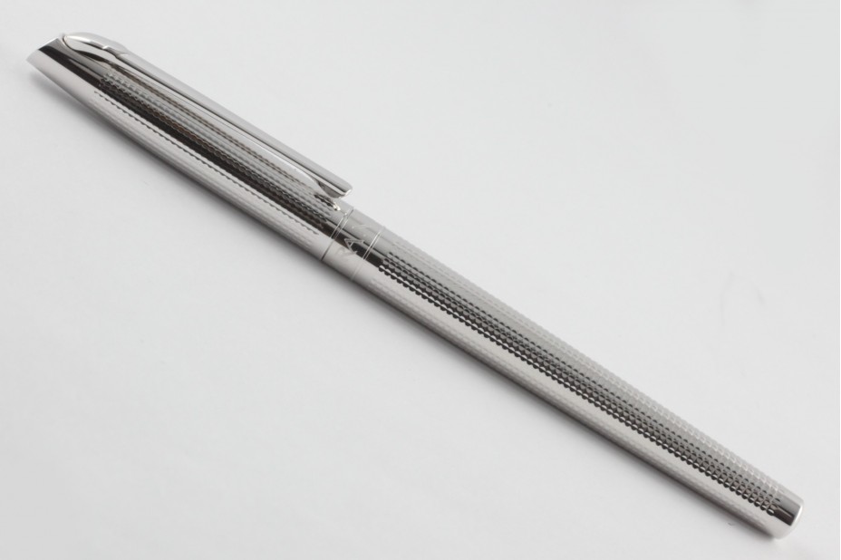 Caran D`Ache Madison Clou de Paris Silver Plated-Rhodium Coated Fountain Pen