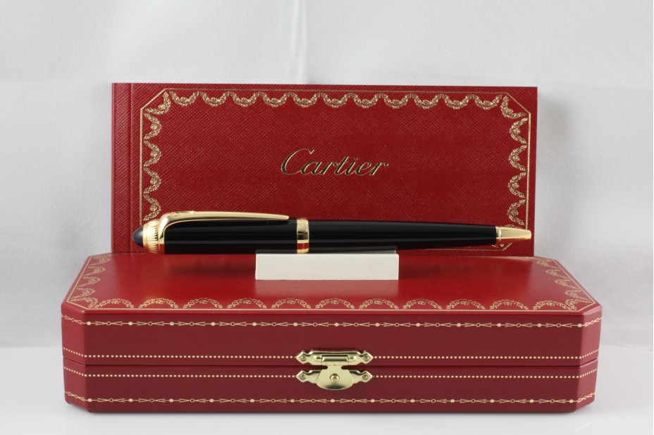 Black Gold Trim Ball Pen