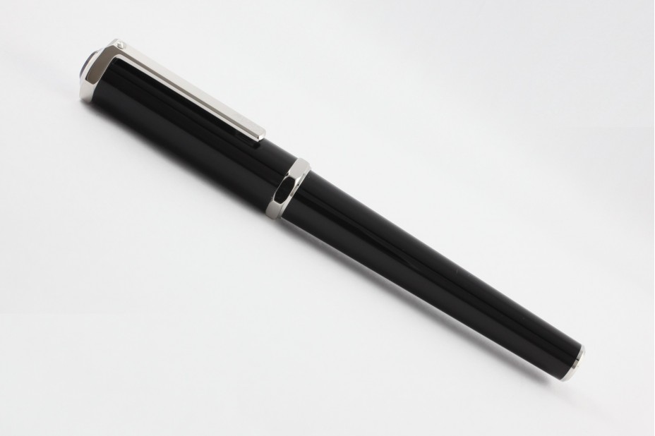 Cartier Santos- Dumont OP000048 Black Composite Palladium Finish Roller Ball Pen