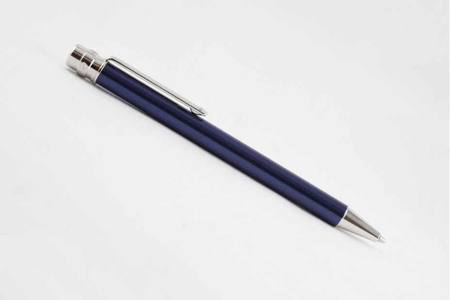 Cartier Santos OP000139 Blue Lacquer Ball Pen