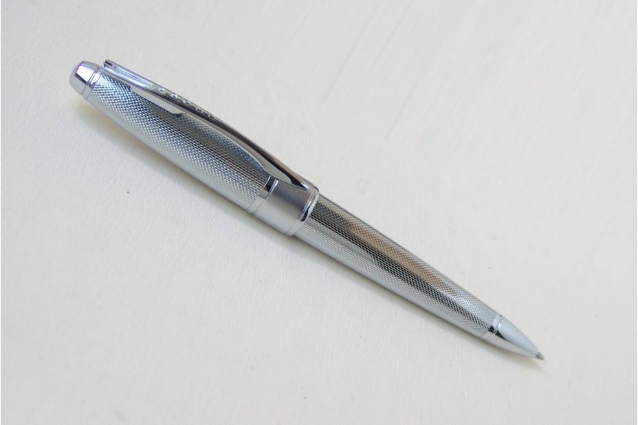 Cross Apogee Ball Pen with Spring-loaded Clip Chrome Ref AT0122 