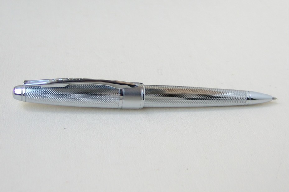 Cross Apogee Ball Pen with Spring-loaded Clip Chrome Ref AT0122 