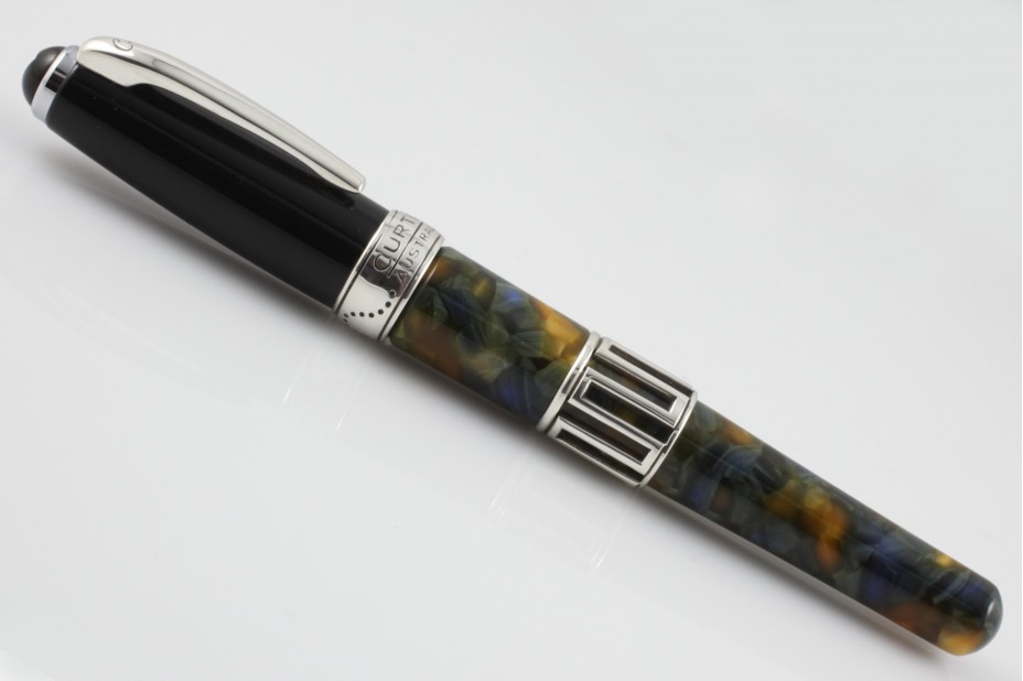 Curtis Dream Writer Maze Blue Granite-Black Fountain Pen