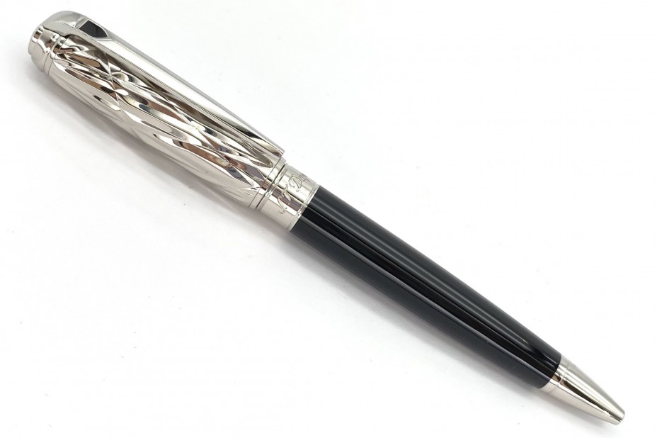 ST Dupont Line D Crazy Diamonds Black - Palladium Ball Pen