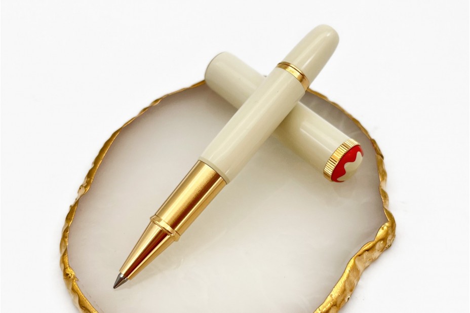 Montblanc MB128122 Special Edition Heritage Rouge et Noir Baby Ivory-coloured Rollerball Pen