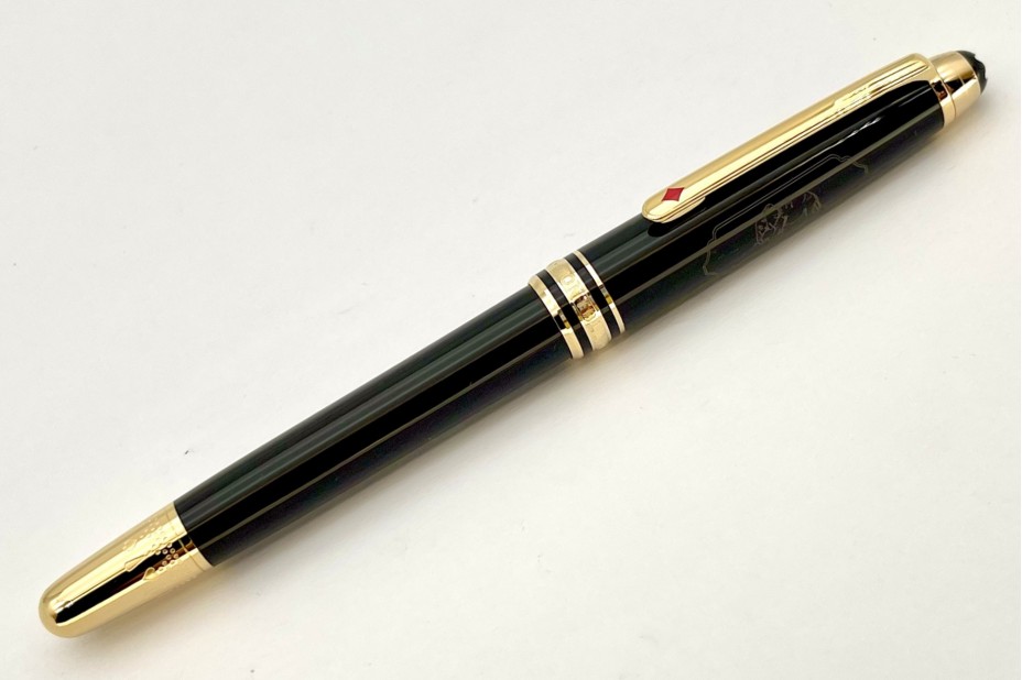 Montblanc MB128474 Meisterstück Around the World in 80 Days Classique 163 Roller Pen (Dark Grey)