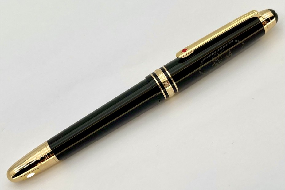 Montblanc MB128472 Meisterstück Around the World in 80 Days Classique 145 Fountain Pen (Dark Grey)