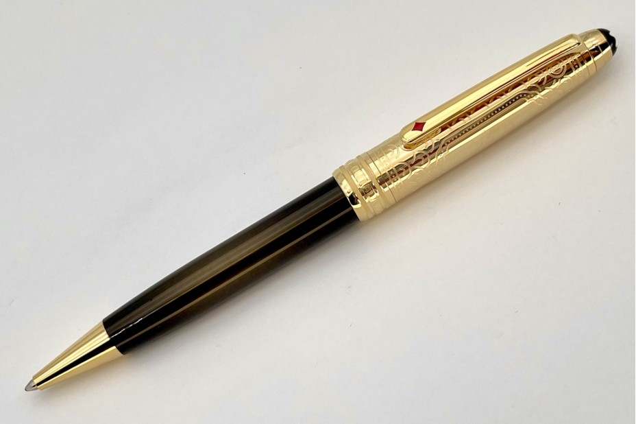 Montblanc MB128483 Meisterstück Around the World in 80 Days Doue Classique 164 Ball Pen (Dark Grey)