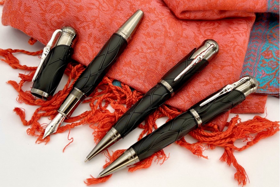 Montblanc MB128367 Writers Edition Homage to the Brothers Grimm Limited Edition Fountain Pen, Ball Pen and Mechanical Pencil