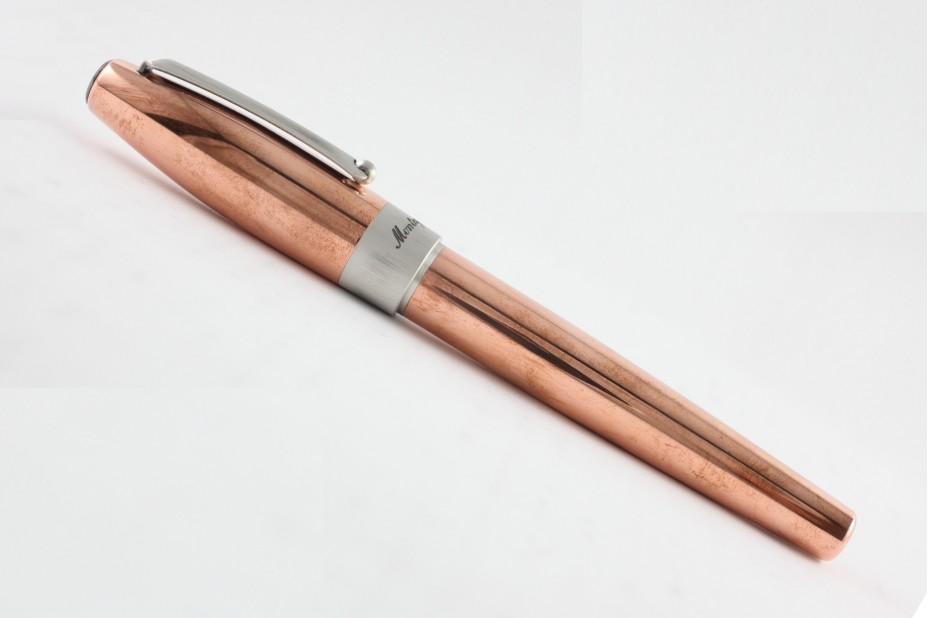 Montegrappa Fortuna Mule Copper Steel Trim Roller Ball Pen