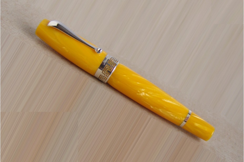 Montegrappa Miya Celluloid Yellow Roller Ball Pen