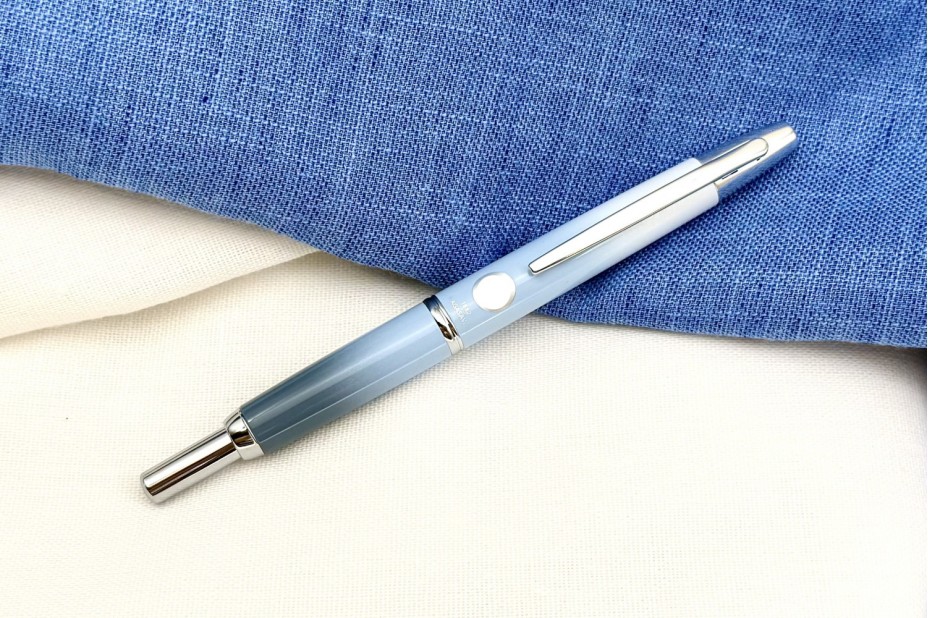 Nagasawa 2026 Limited Edition Capless Kobe Gradation Sengari Water-blue Fountain Pen (Silver Trim)