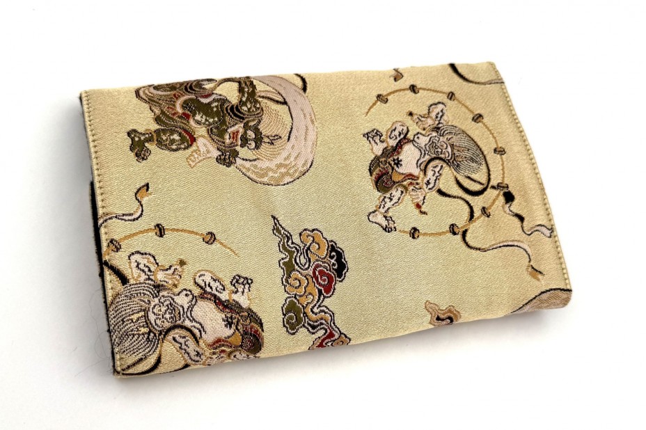 Nakaya Kyoto Nishijin Textile Pen Pouch for 3 pens - Fujin ＆ Raijin