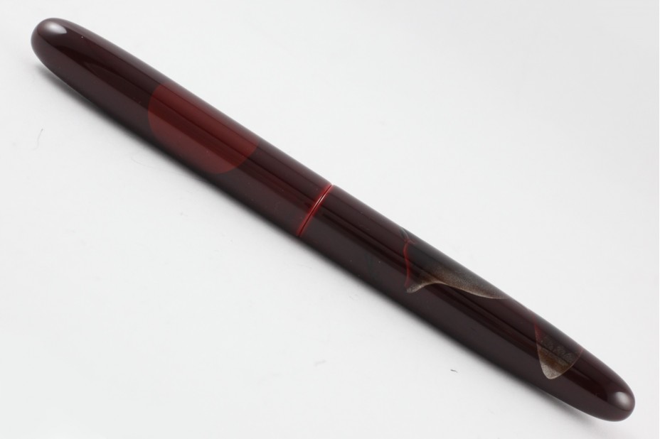 Nakaya Long Cigar Tame Sukashi A Fox with the Harvest Moon Fountain Pen