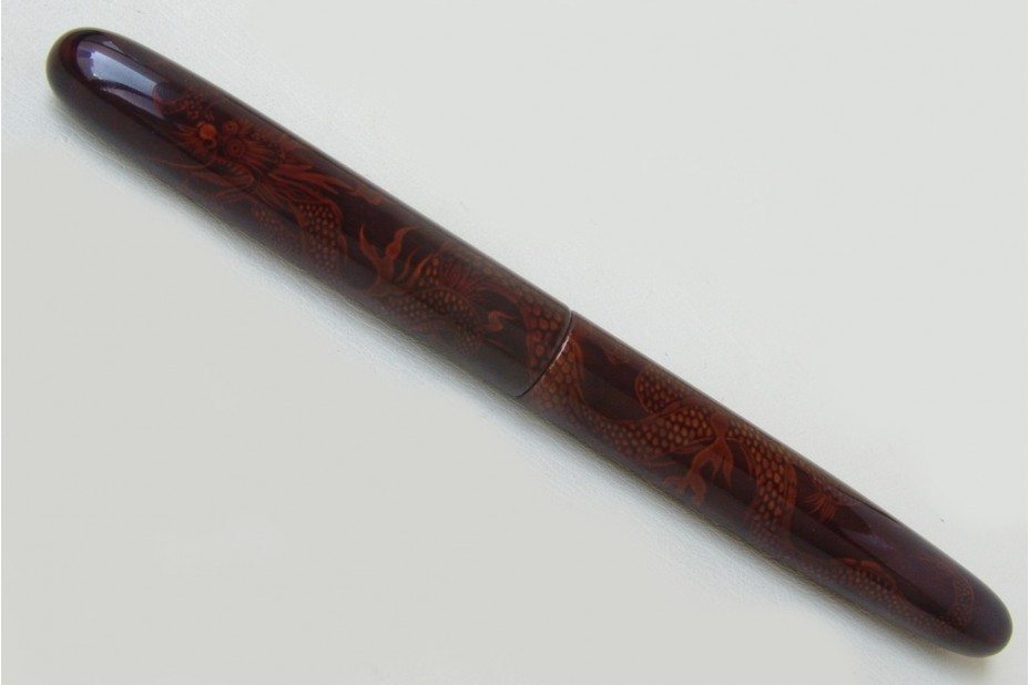 Nakaya Long Cigar Tame Sukashi Ascending Dragon Fountain Pen