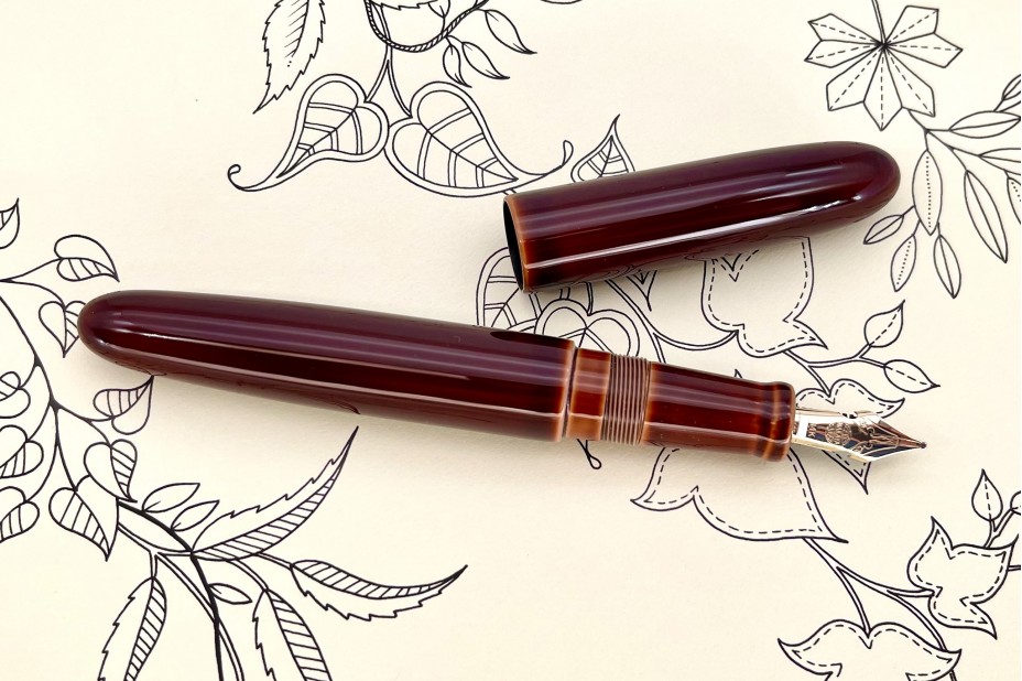 Nakaya D-17mm Cigar Portable Toki-Tamenuri Fountain Pen