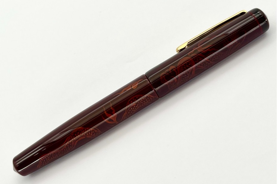 Nakaya Piccolo Long Writer Tamesukashi Ascending Dragon Fountain Pen