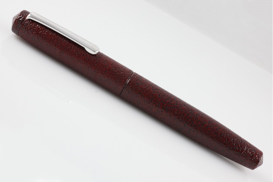 Nakaya Piccolo Long Writer Ishime Kanshitsu Aka Tamenuri Fountain Pen