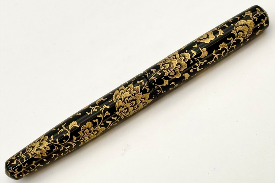 Nakaya Piccolo Long Cigar Chinkin Housoge (Gold lines 1) Fountain Pen