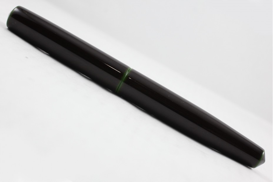 Nakaya Piccolo Long Cigar Olive Green-Tamenuri Hagi II  Fountain Pen