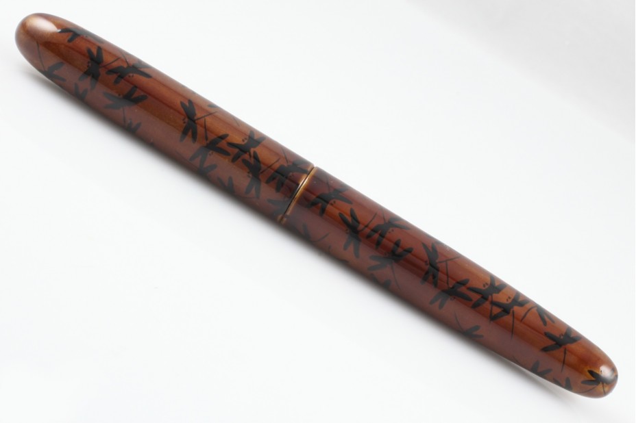 Nakaya Portable Cigar Byakudan-Nuri with Yakou Maki-e Akitsu-Shima  Fountain Pen