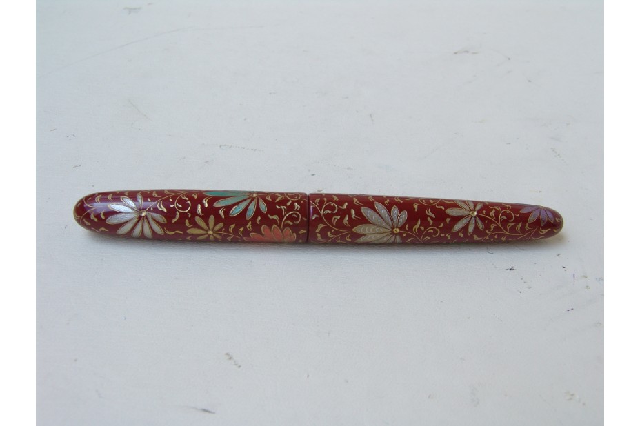 Nakaya Portable Cigar Chinkin Palmet Shu-Colored Powders Version Fountain Pen