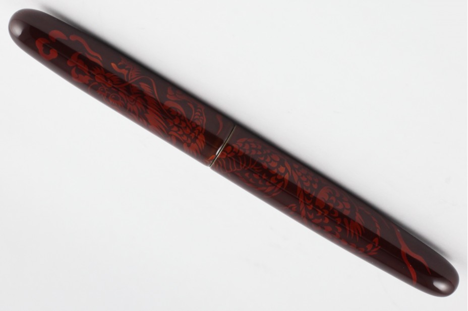 Nakaya Portable Cigar Tame Sukashi Shishin(four Gods) Seiryu (Blue Dragon) Fountain Pen