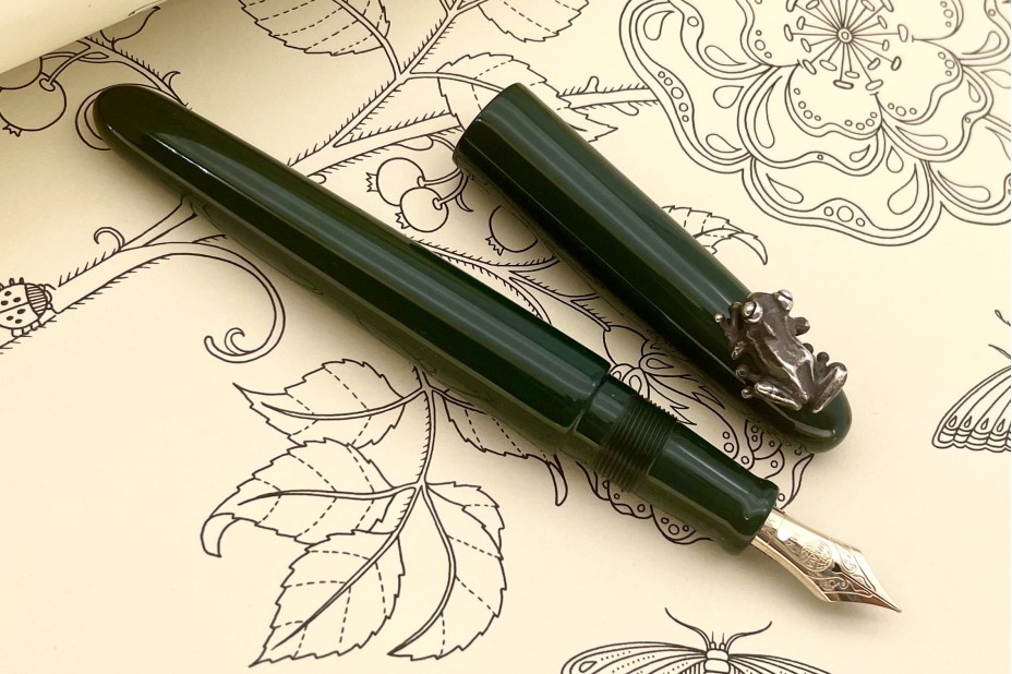 Nakaya Portable Writer Midori Fountain Pen with Frog Stopper