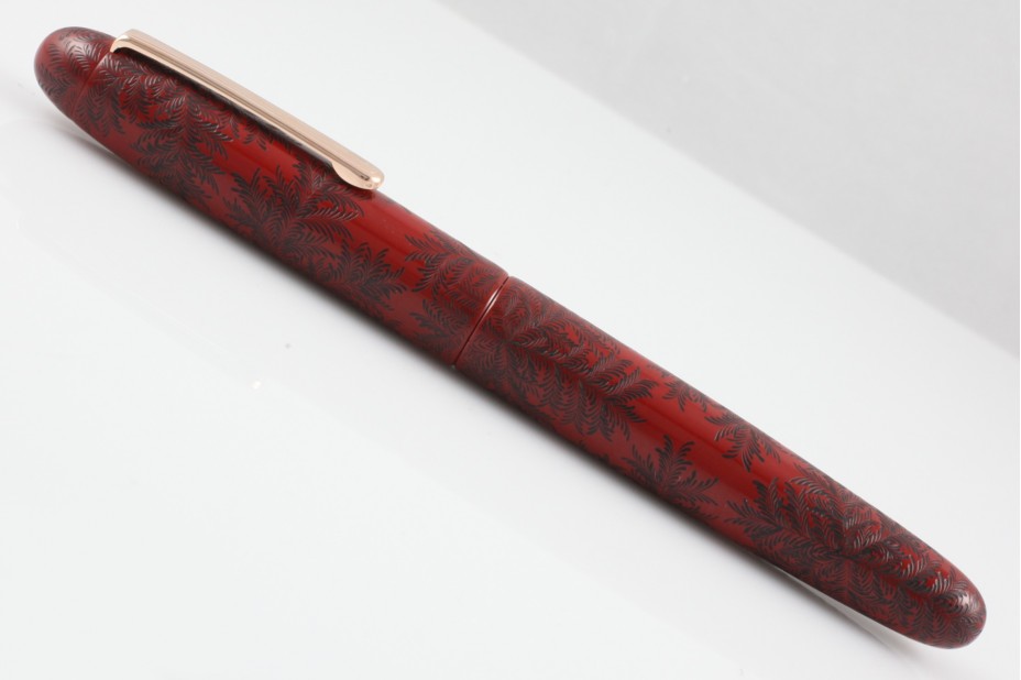 Nakaya Portable Writer Chinkin Shinobu Red Blue Fountain Pen