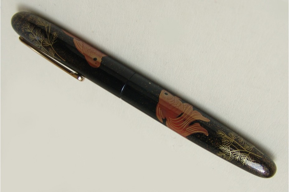 Nakaya Portable Writer Maki e Gold Fish Fountain Pen