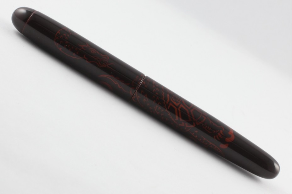 Nakaya Portable Writer Tamesukashi Shishin Black Turtle Fountain Pen