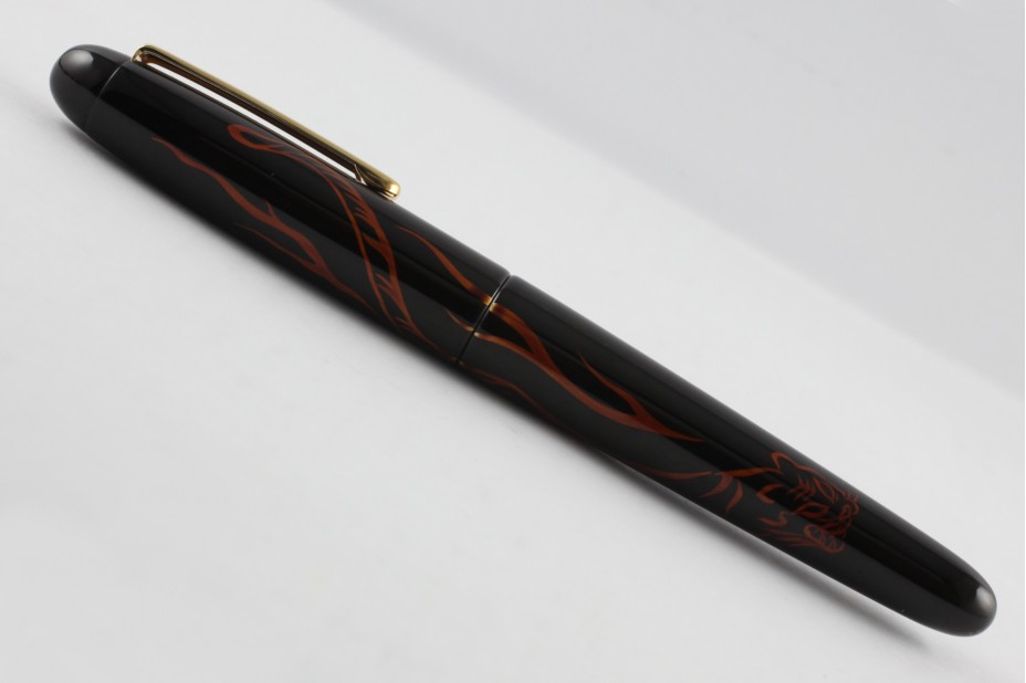 Nakaya Portable Writer Tamesukashi White Tiger Fountain Pen