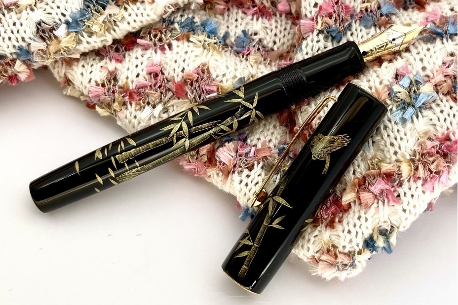 Namiki Yukari Chinkin Bamboo and Sparrow Fountain Pen