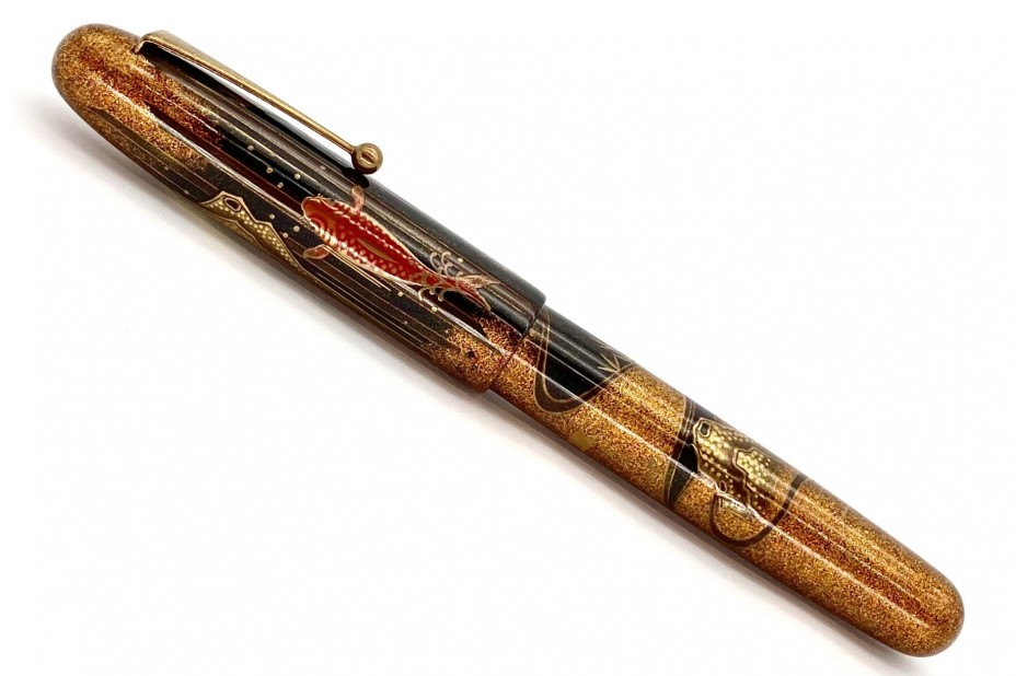 Namiki Emperor Size Carp on Waterfall Fountain Pen