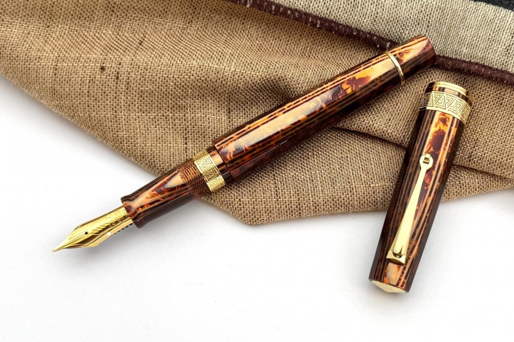 OMAS Paragon Fountain Pen in Arco Bronze with Gold Trim