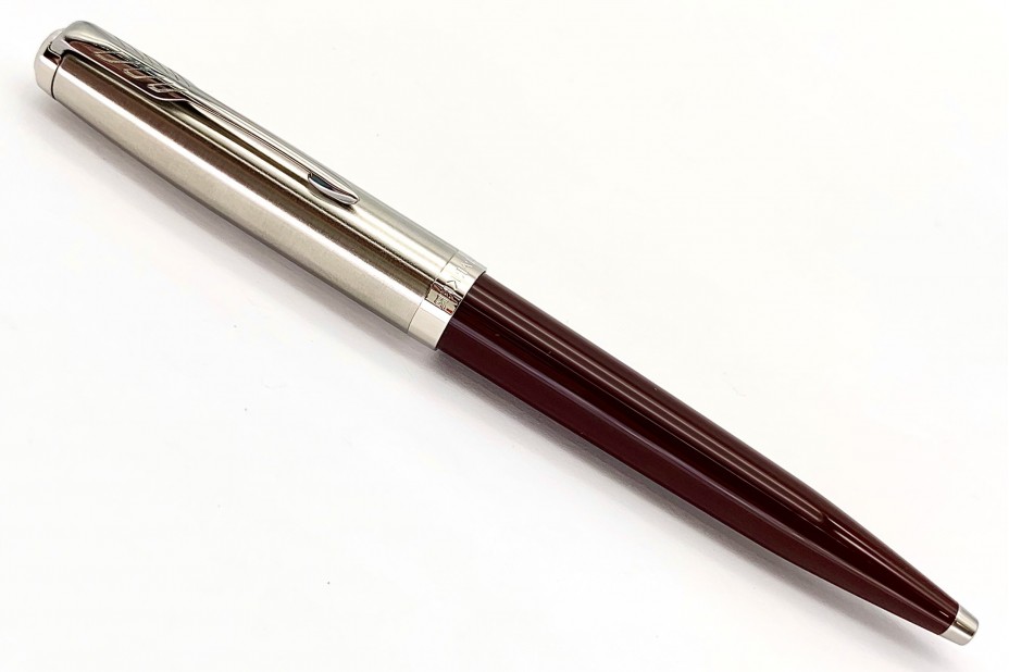 Parker 51 Burgundy Chrome Trim Ball Pen