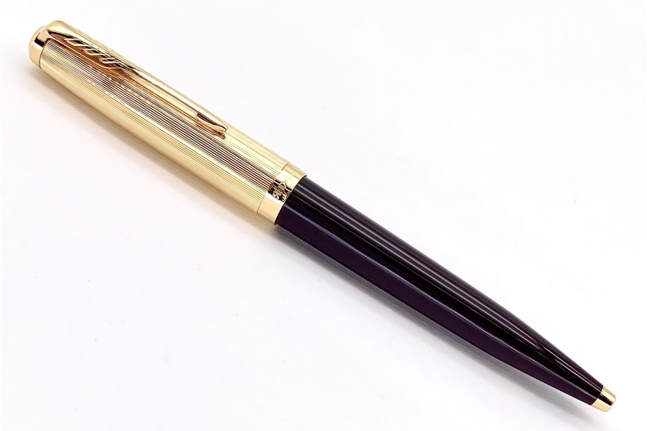 Parker 51 Premium Plum Gold Trim Ball Pen