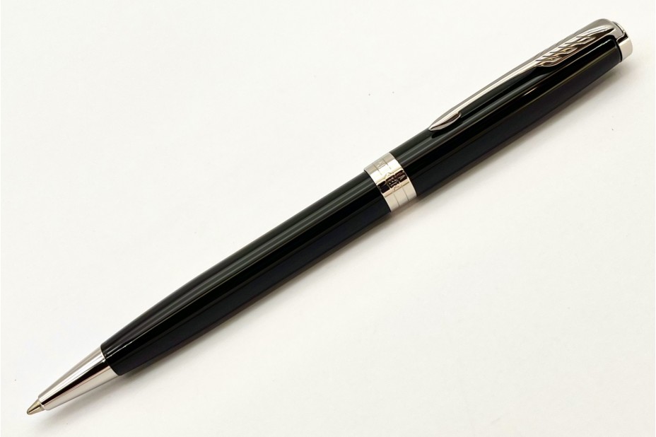 Parker Sonnet 161950792 Black Chrome Trim Ballpoint Pen