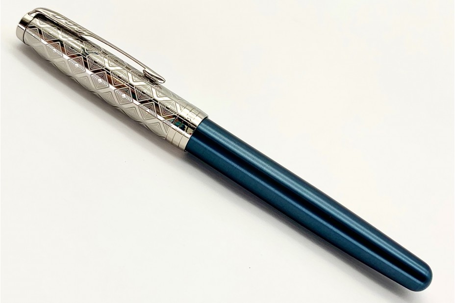 Parker Sonnet Premium Metal And Blue Lacquer Roller Ball Pen