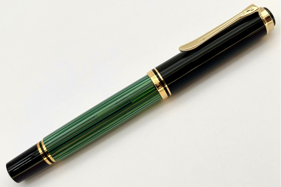 Pelikan Souveran M400 Black Green Fountain Pen (Old Logo)