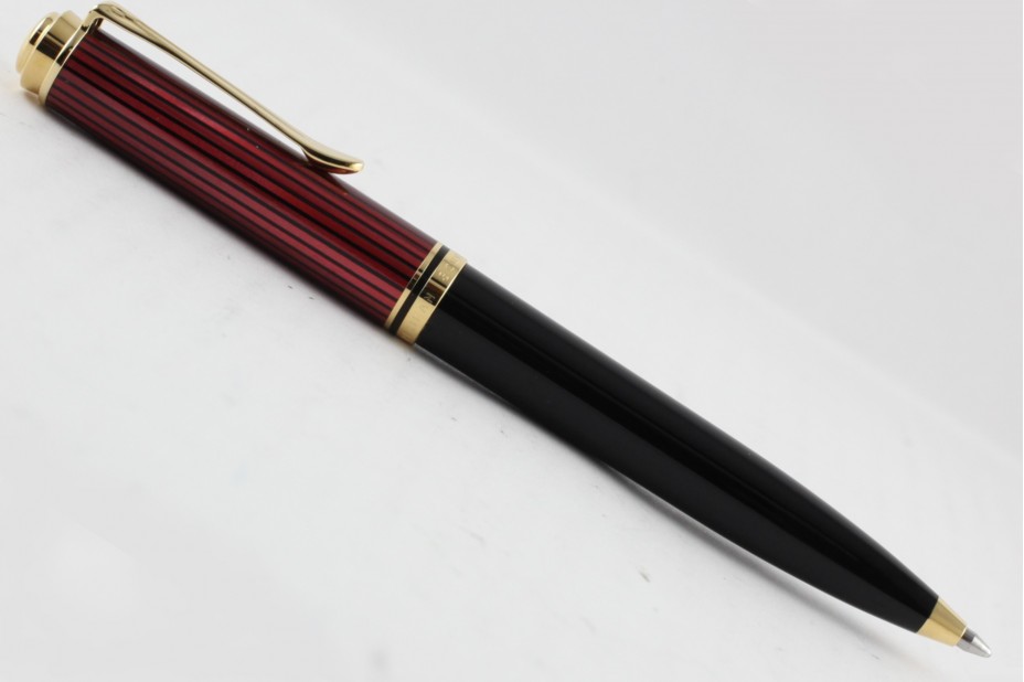 Pelikan Souveran K600 Black and Red Ball Pen (New Logo)