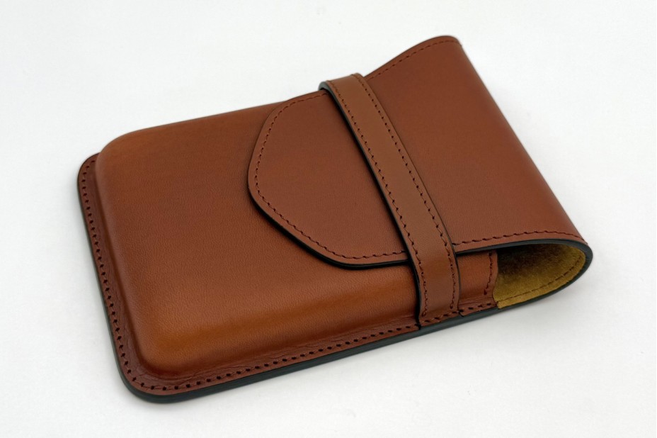 PILOT × SOMÈS Leather 5 Pen Case - Brown
