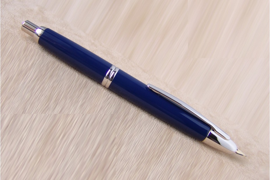 Pilot Capless Blue Rhodium Trim Fountain Pen