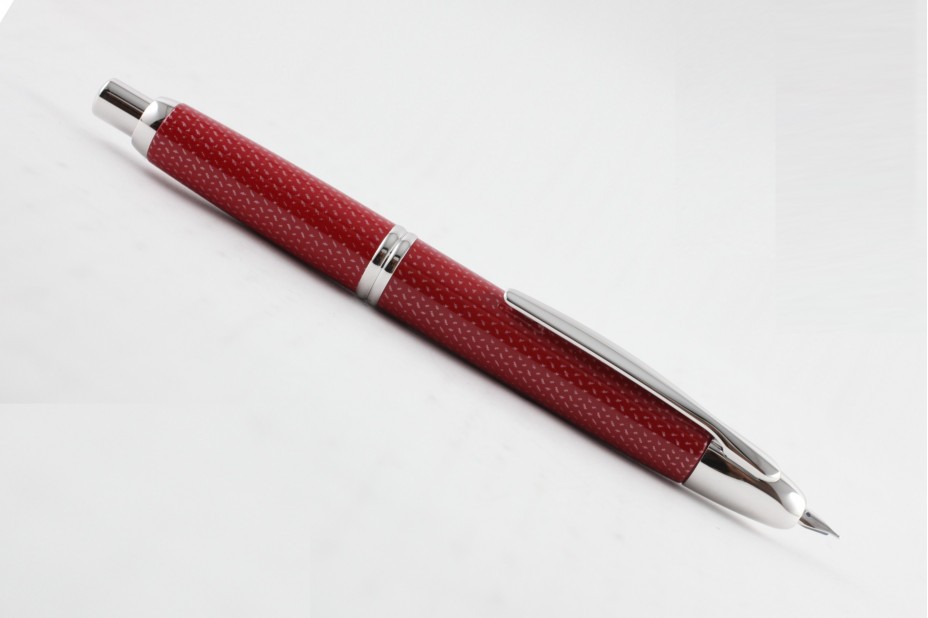 Pilot Capless Kasuri Red Rhodium Trim Fountain Pen