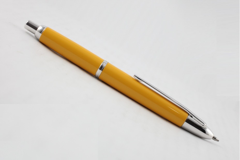 Pilot Capless Yellow Rhodium Ball Pen
